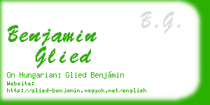 benjamin glied business card