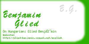 benjamin glied business card